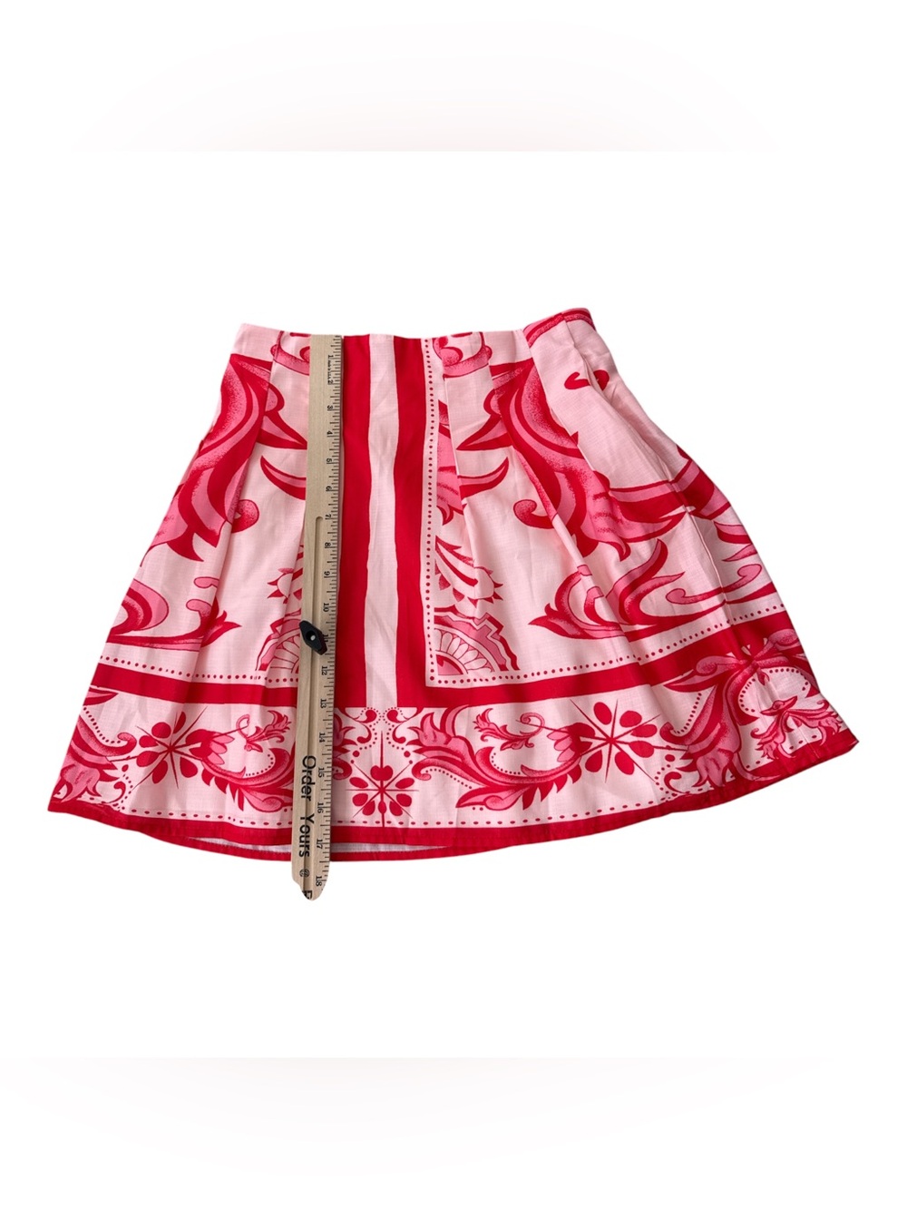 No Brand Printed Linen Blend lined with Pockets Skirt - Picture 7 of 7